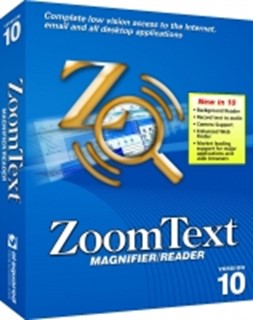 A picture of the ZoomText product box