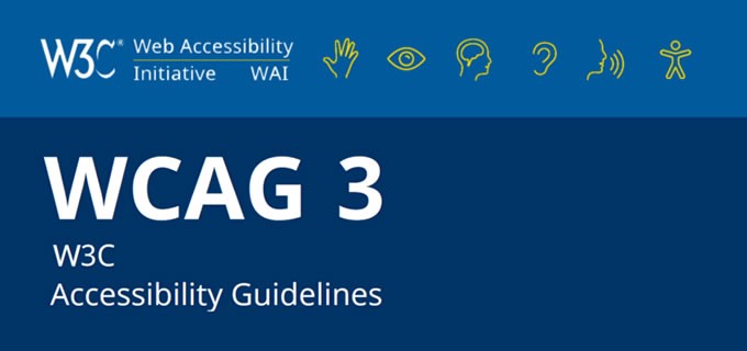 W3C Accessible Guidelines 3 logo